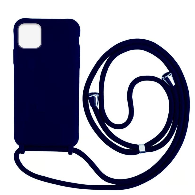 Silikon Case mit Kordel iPhone 13 - Dark Blue