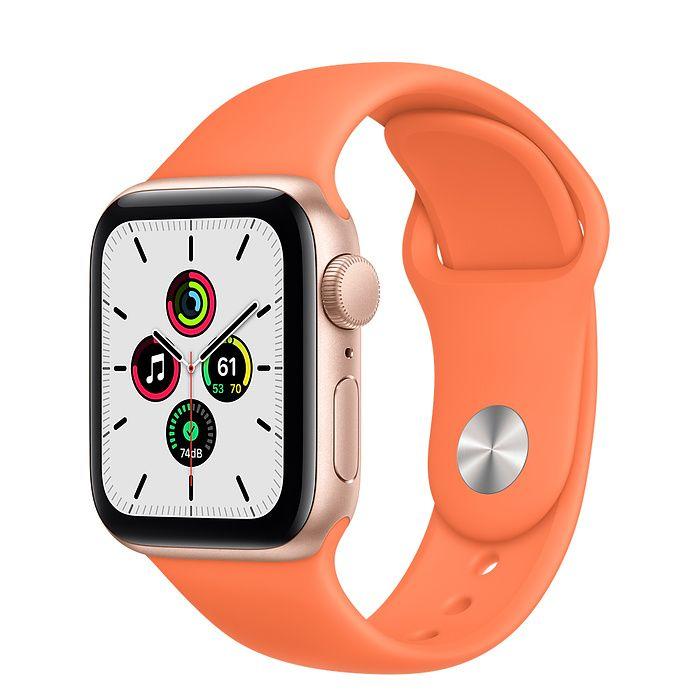 Apple Watch Se Aluminium 40 Mm 2020 Gold Sportarmband Orange
