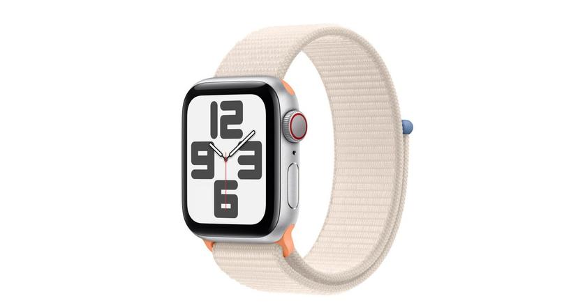 Apple Watch Se Aluminium 40 Mm 2020 Silver Sport Loop Beige