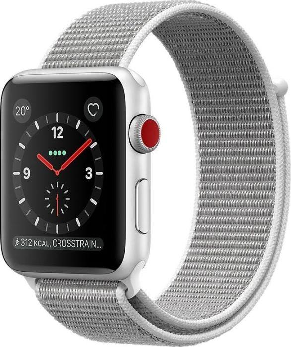 Apple Watch Series 3 42mm 2017 Silver Sport Loop Silber