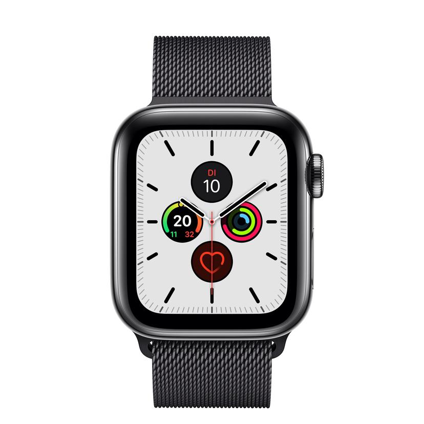 Apple Watch Series 5 40mm 2019 Black Milanaise Armband Schwarz
