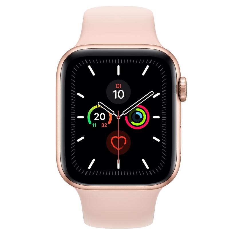 Apple Watch Series 5 44mm 2019 Gold Sportarmband Rosa