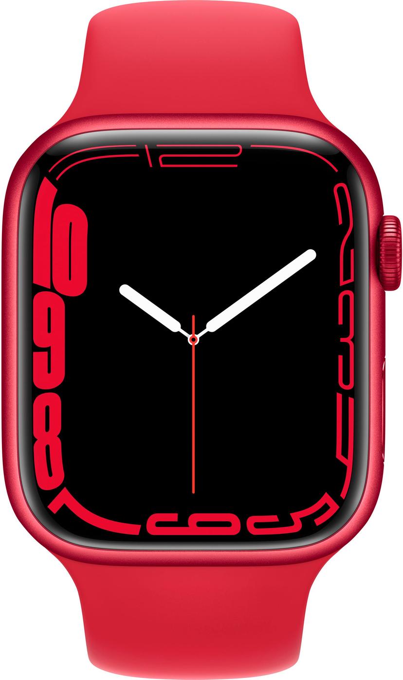 Apple Watch Series 7 Aluminium 41 Mm 2021 Red Sportarmband Rot