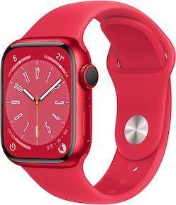 Apple Watch Series 8 Aluminium 41 Mm 2022 Red Sportarmband Rot