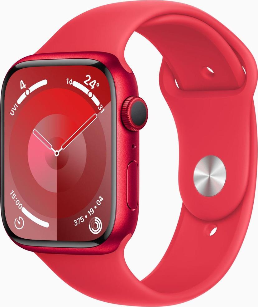Apple Watch Series 9 Aluminium 45 Mm 2023 Red Sportarmband Rot