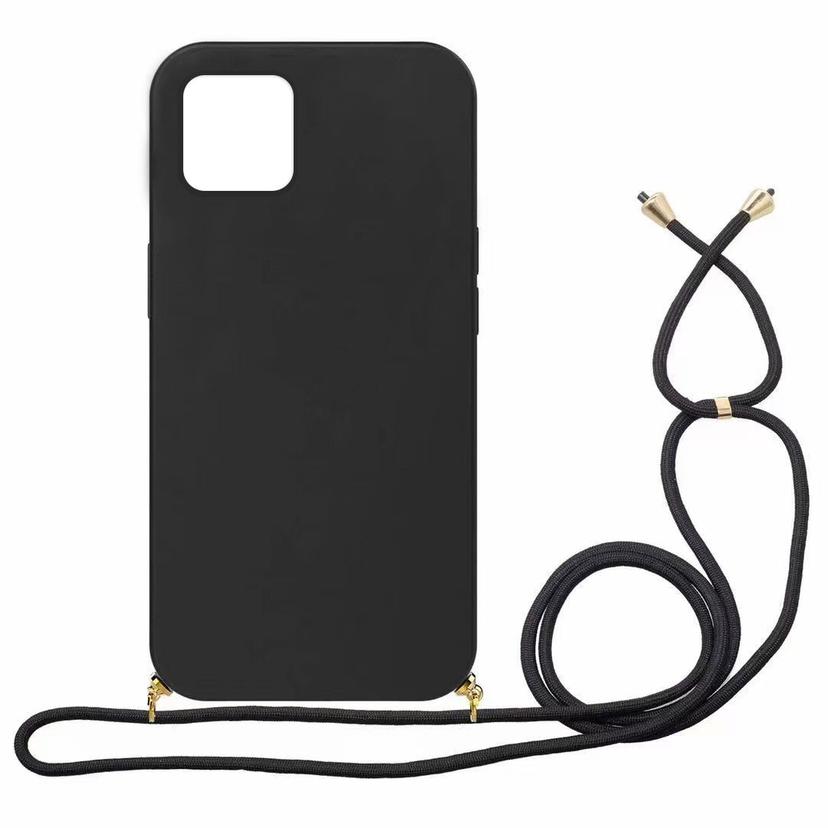 EcoCase iPhone mit Kordel  Black iPhone 12 / 12 Pro