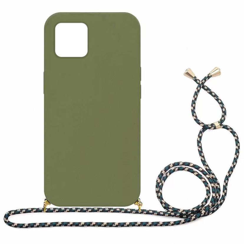 EcoCase iPhone mit Kordel Military Green iPhone 12 Pro Max