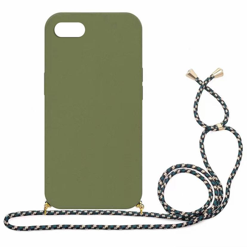 EcoCase iPhone mit Kordel  Military Green iPhone 7 Plus / 8 Plus