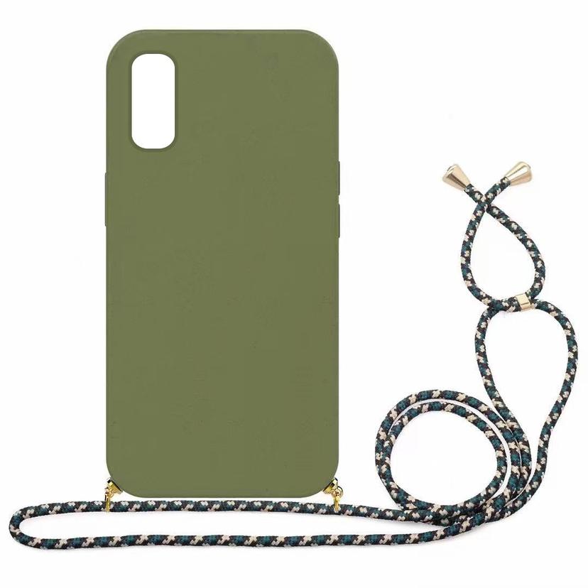 EcoCase iPhone mit Kordel Military Green iPhone XS Max