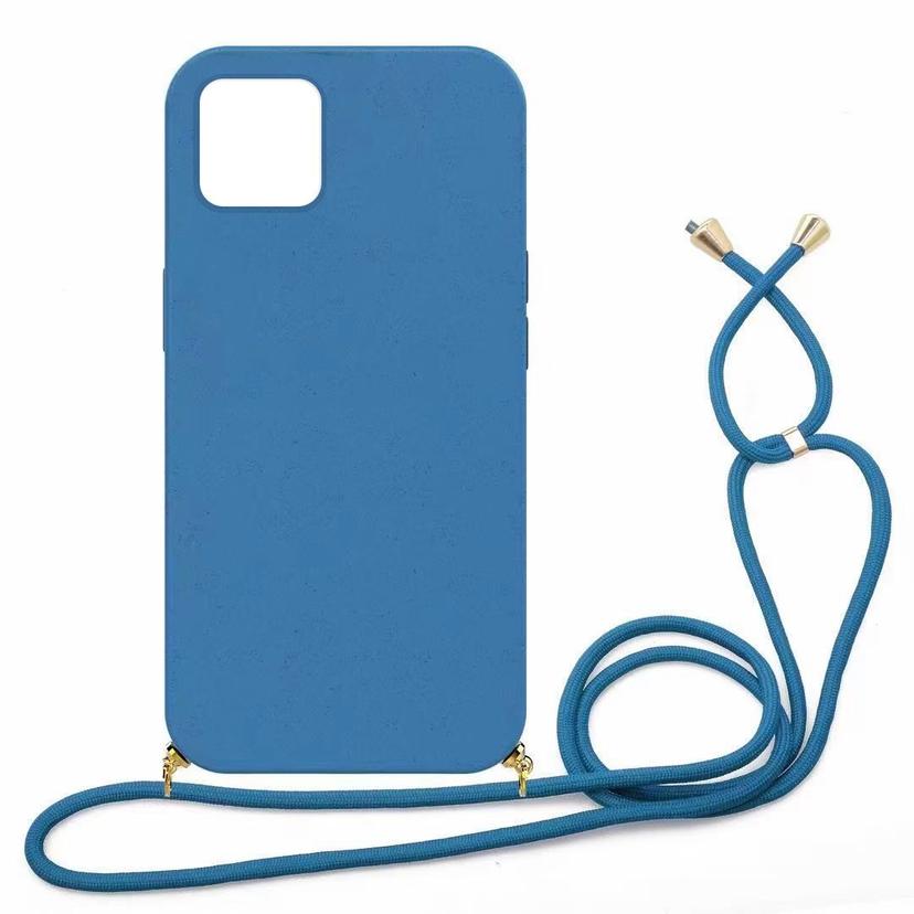 EcoCase iPhone mit Kordel  Navy iPhone 12 / 12 Pro