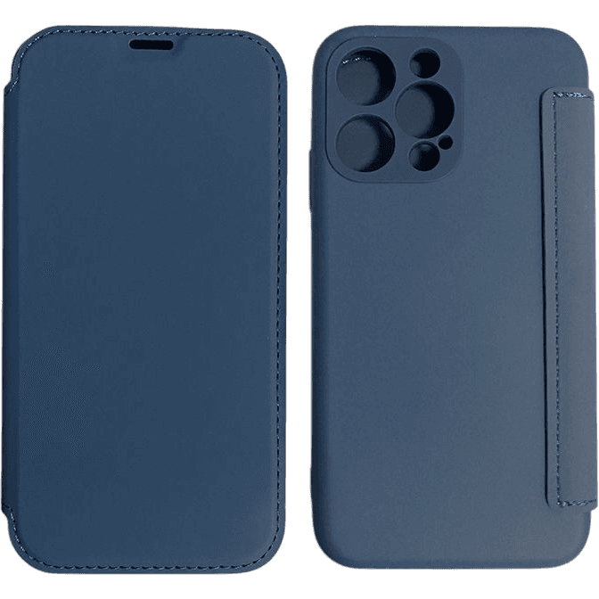 FlipCase in Lederoptik iPhone 12 mini | Blau | Neu