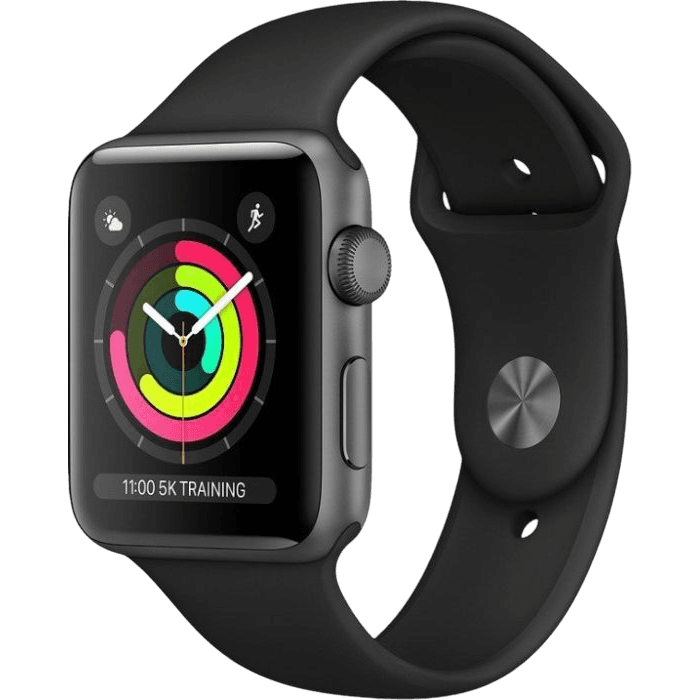 Apple Watch Series 3 (2017) | 42 mm | Schwarz | Gut | Aluminium | GPS