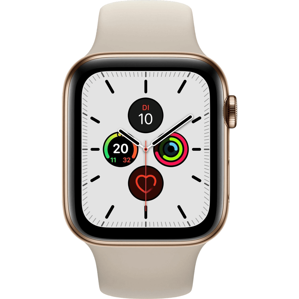 Apple Watch Series 5 (2019) | 44 mm | Gold | Sehr gut | Edelstahl | GPS + Cellular