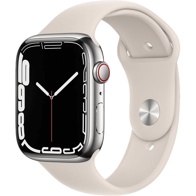 Apple Watch Series 7 (2021) | 45 mm | Silber | Gut | Aluminium | GPS + Cellular