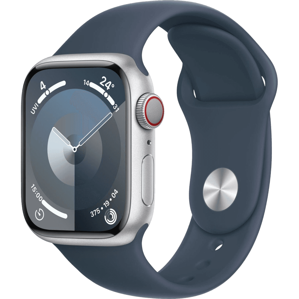 Apple Watch Series 9 (2023) | 41 mm | Silber | Gut | Aluminium | GPS + Cellular